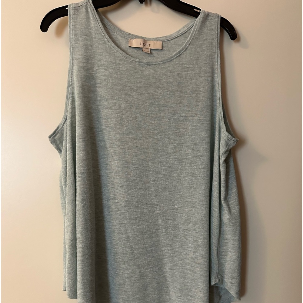 Loft light blue-green tank top - Size M